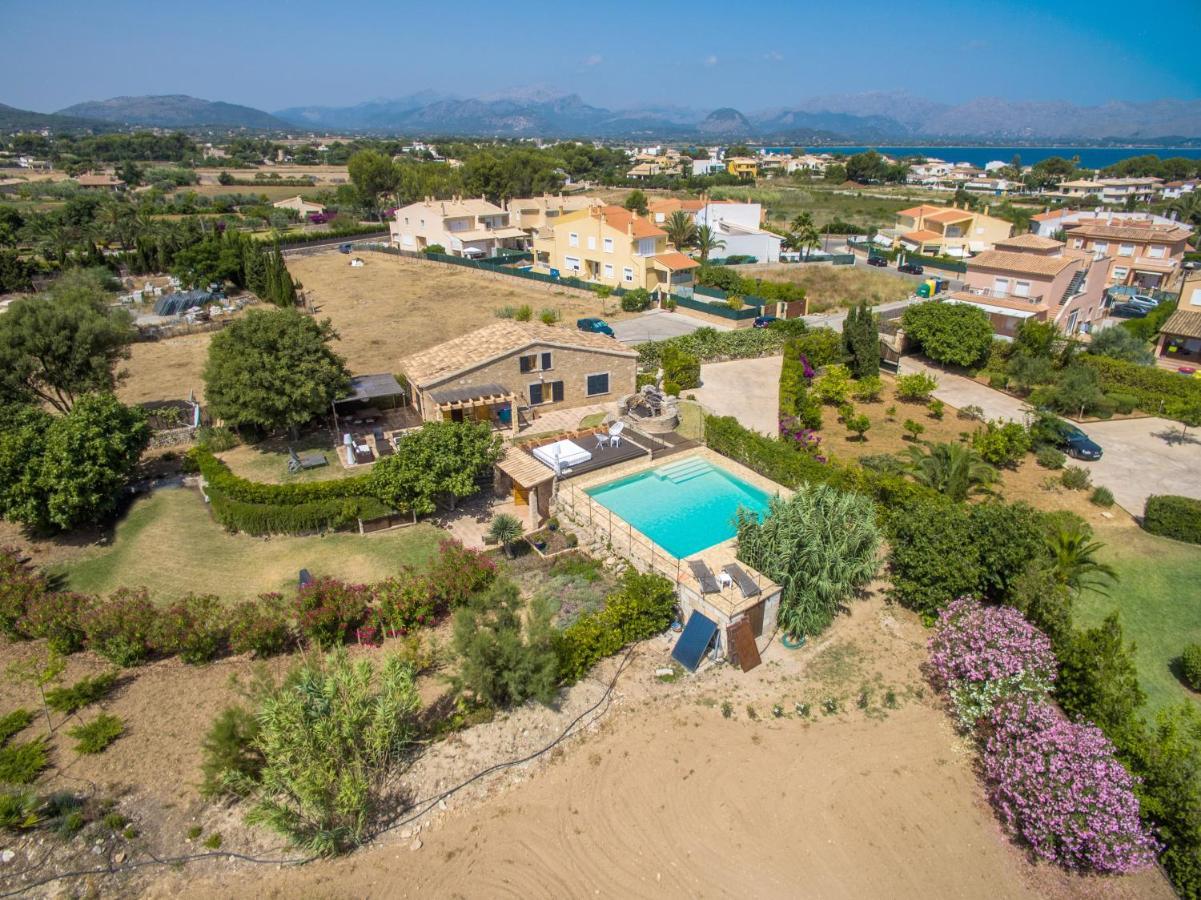 Villa Barcares Petit, Piscina, Jardines Junto A Playa En Alcudia Extérieur photo